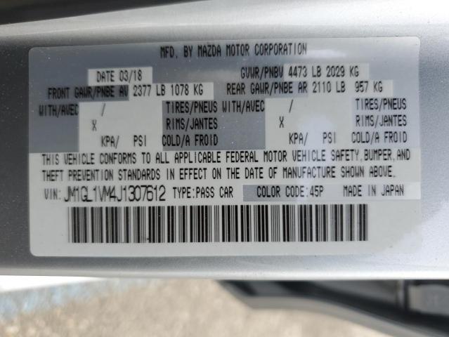 2018 MAZDA 6 TOURING - JM1GL1VM4J1307612