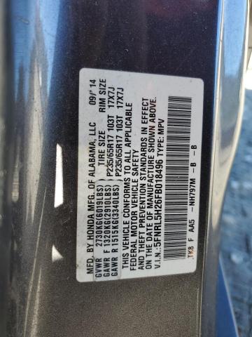 VIN 5FNRL5H26FB018496 2015 Honda Odyssey, LX no.14