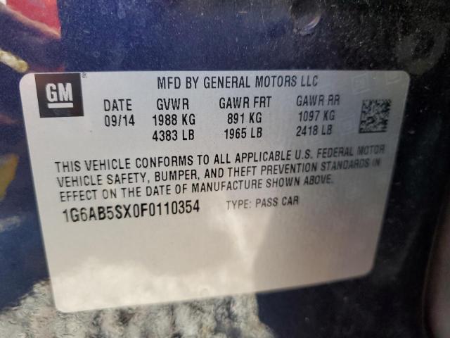2015 CADILLAC ATS LUXURY - 1G6AB5SX0F0110354