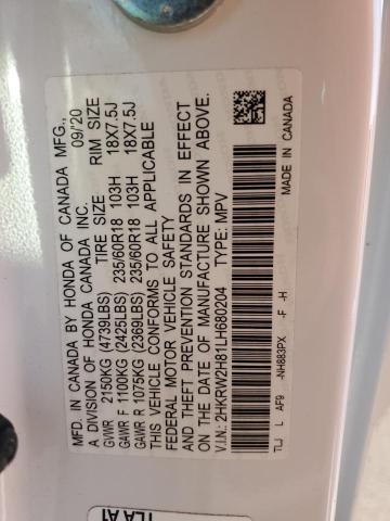 2020 HONDA CR-V EXL - 2HKRW2H81LH680204