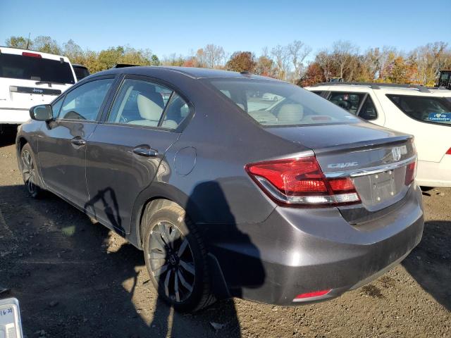 HONDA CIVIC EXL 2014 gray  gas 2HGFB2F9XEH524041 photo #3