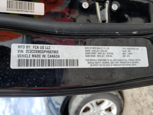 VIN 2C3CDXBG5PH687863 2023 Dodge Charger, Sxt no.12