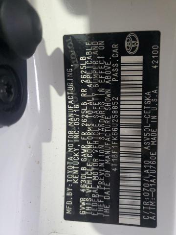 2016 TOYOTA CAMRY LE - 4T1BF1FK6GU258852