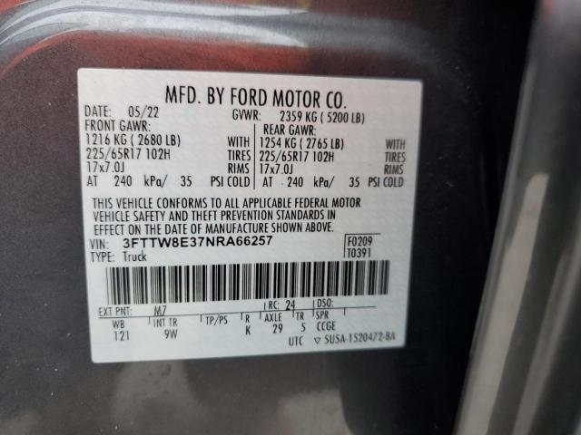 2022 FORD MAVERICK X - 3FTTW8E37NRA66257
