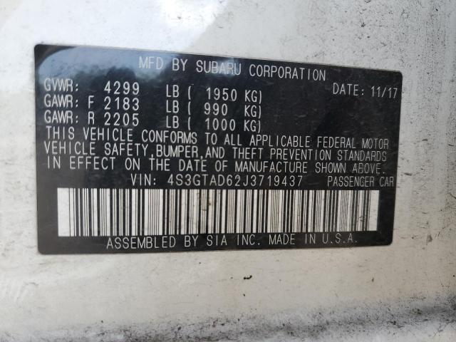 2018 SUBARU IMPREZA PR - 4S3GTAD62J3719437