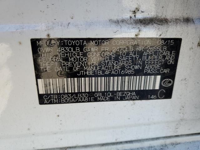 2015 LEXUS GS 350 JTHBE1BL4FA016985