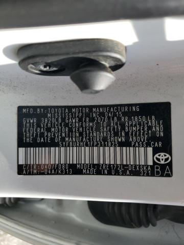 VIN 5YFBURHE1FP311825 2015 Toyota Corolla, L no.12