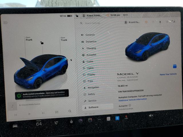 2023 TESLA MODEL Y - 7SAYGDEEXPF695208