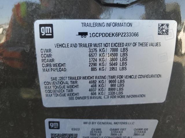 2023 CHEVROLET SILVERADO K1500 LT 1GCPDDEK6PZ233066