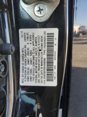 VIN 2HGFB2F92FH509390 2015 Honda Civic, Exl no.12