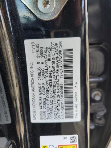 VIN 1HGCV1F33KA016651 2019 HONDA ACCORD no.12