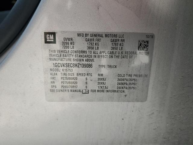 2017 CHEVROLET SILVERADO - 1GCVKSEC8HZ139086
