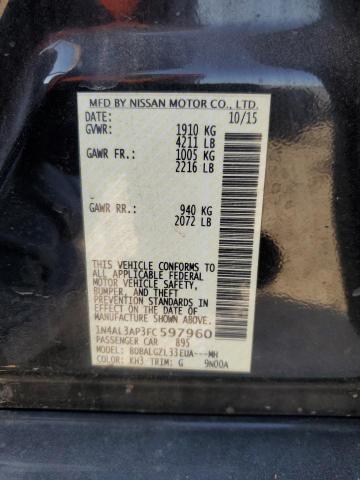 VIN 1N4AL3AP3FC597960 2015 Nissan Altima, 2.5 no.13