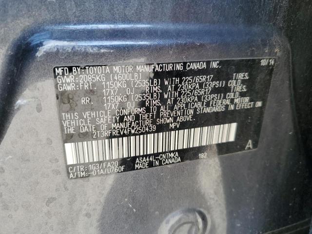 2015 TOYOTA RAV4 XLE - 2T3RFREV4FW250439