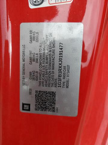 2018 CHEVROLET CAMARO LT - 1G1FB1RXXJ0191477