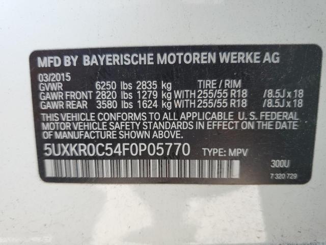 VIN 5UXKR0C54F0P05770 2015 BMW X5, Xdrive35I no.13