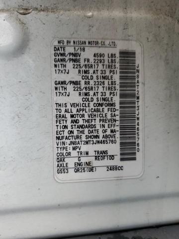 2018 NISSAN ROGUE S - JN8AT2MT3JW465760