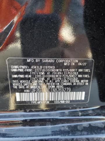 2022 SUBARU CROSSTREK - JF2GTABC1N8269279