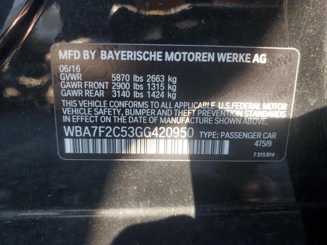 VIN WBA7F2C53GG420950 2016 BMW 7 SERIES no.12