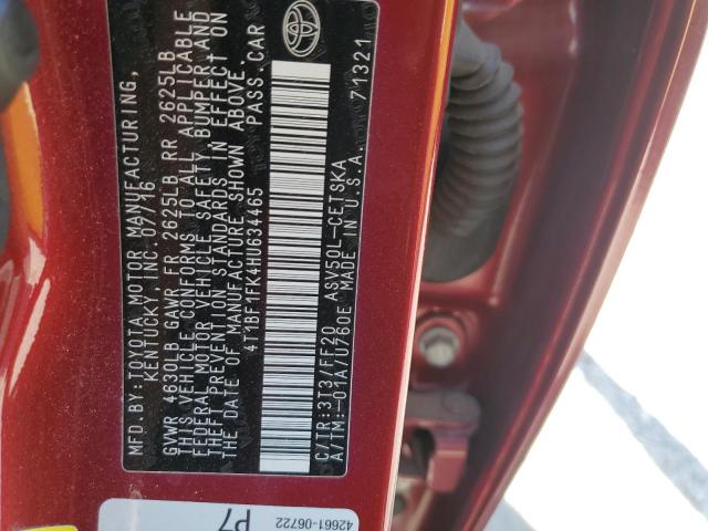 2017 TOYOTA CAMRY LE - 4T1BF1FK4HU634465