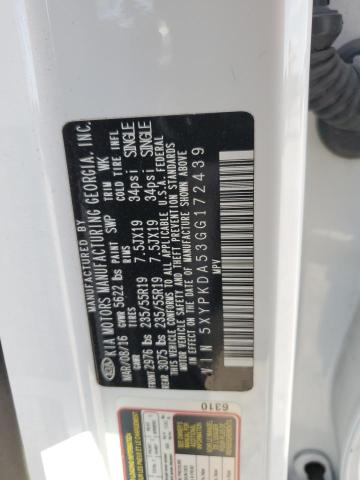2016 KIA SORENTO SX - 5XYPKDA53GG172439