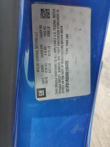 2017 CHEVROLET CAMARO LT - 1G1FD1RS6H0105476