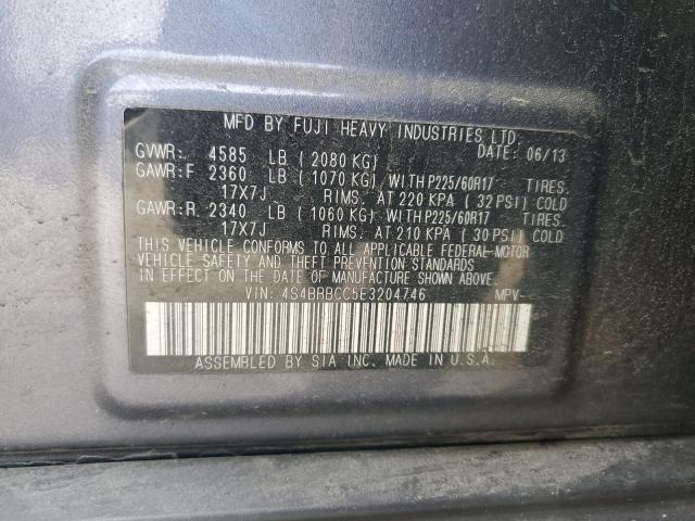 VIN 4S4BRBCC5E3204746 2014 Subaru Outback, 2.5I Pre... no.13