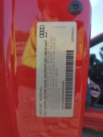 2021 AUDI A5 PRESTIG - WAUUAAF59MA054305