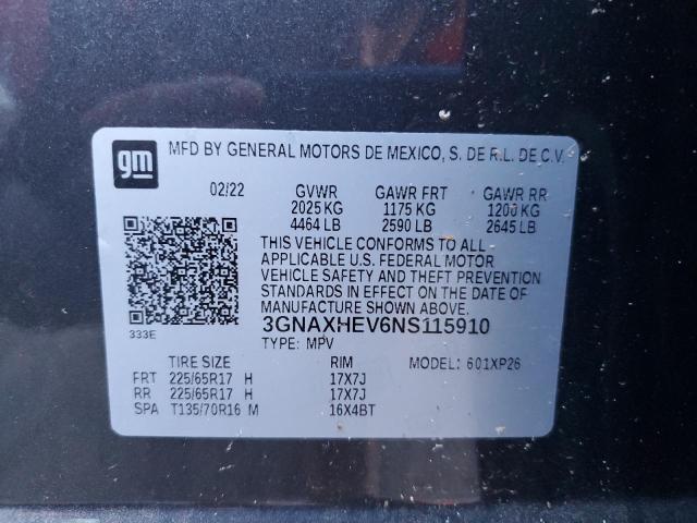 2022 CHEVROLET EQUINOX LS - 3GNAXHEV6NS115910