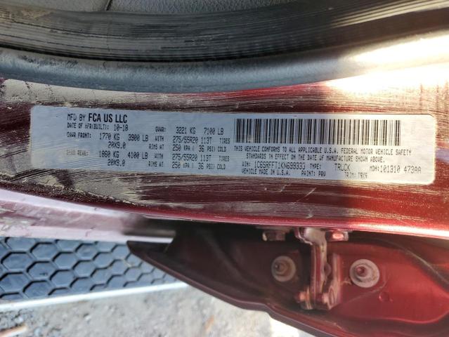 2019 RAM 1500 BIG H - 1C6SRFFT1KN699333