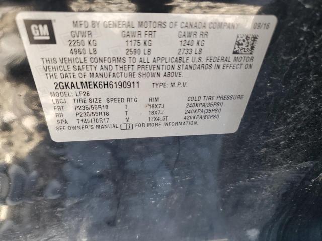 2017 GMC TERRAIN SL - 2GKALMEK6H6190911