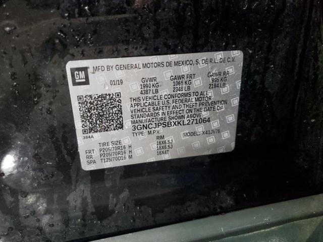 2019 CHEVROLET TRAX 1LT - 3GNCJPSBXKL271064
