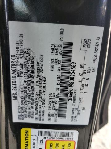 VIN 3FA6P0H98DR254589 2013 Ford Fusion, SE no.12