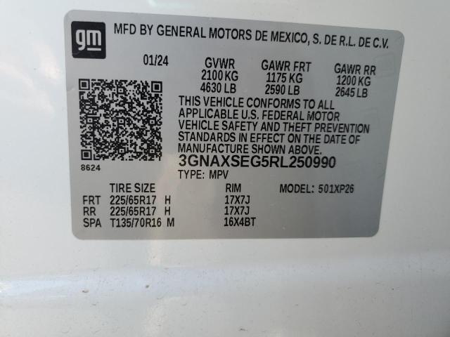2024 CHEVROLET EQUINOX LS - 3GNAXSEG5RL250990