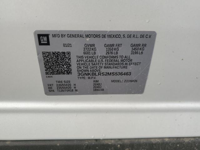 2021 CHEVROLET BLAZER PRE - 3GNKBLRS2MS536463