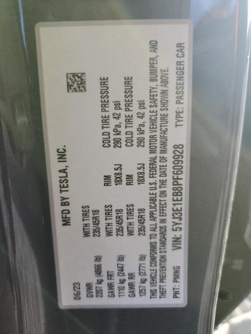 2023 TESLA MODEL 3 - 5YJ3E1EB8PF609928