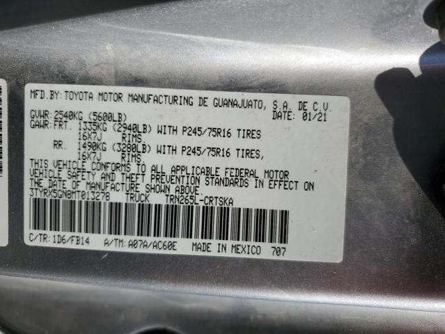2021 TOYOTA TACOMA ACC - 3TYRX5GN8MT013278