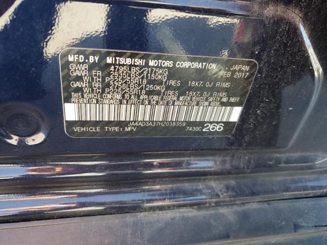 2017 MITSUBISHI OUTLANDER - JA4AD3A37HZ038359