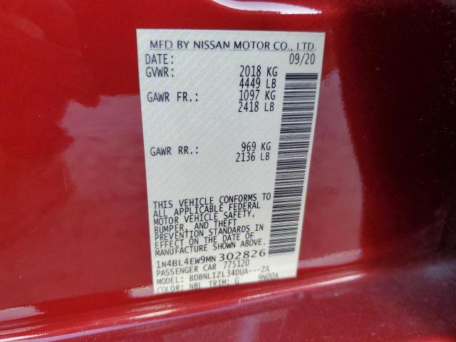2021 NISSAN ALTIMA SL - 1N4BL4EW9MN302826