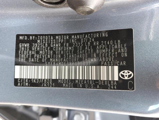 VIN 5YFB4MDE1RP195037 2024 Toyota Corolla, LE no.13