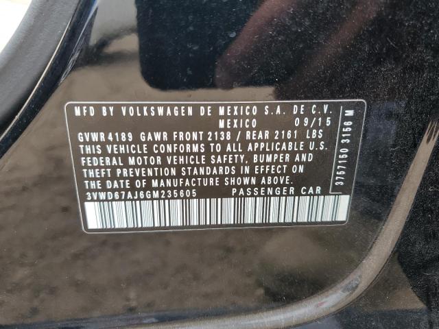 2016 VOLKSWAGEN JETTA SE - 3VWD67AJ6GM235605
