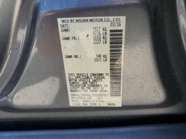 2016 NISSAN ALTIMA 2.5 - 1N4AL3AP8GC204097