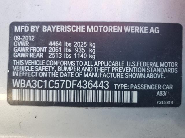 VIN WBA3C1C57DF436443 2013 BMW 3 Series, 328 I Sulev no.12