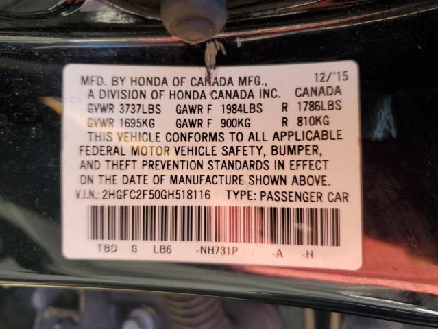 2016 HONDA CIVIC LX - 2HGFC2F50GH518116