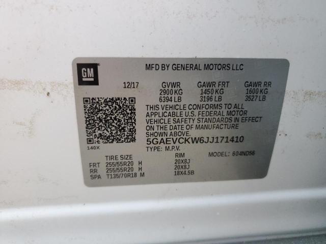 2018 BUICK ENCLAVE AV - 5GAEVCKW6JJ171410