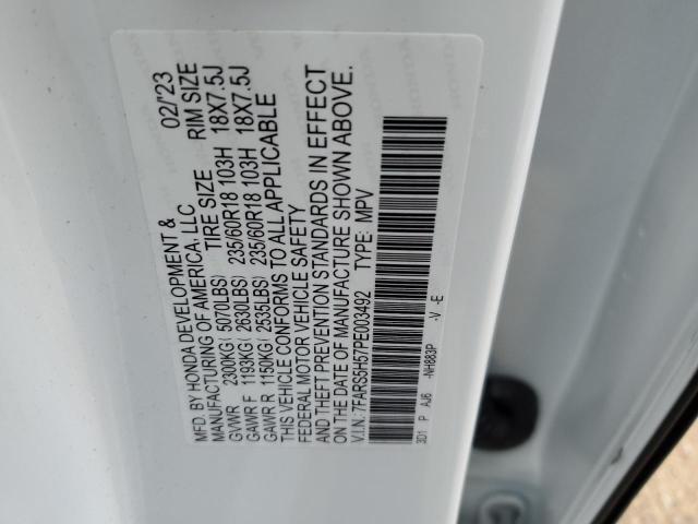 2023 HONDA CR-V SPORT - 7FARS5H57PE003492