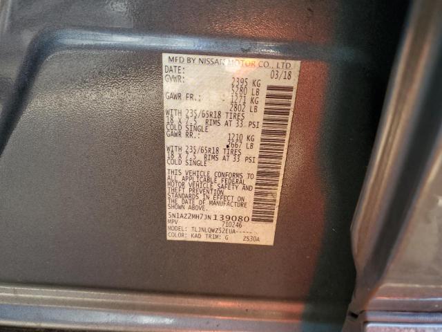 2018 NISSAN MURANO S - 5N1AZ2MH7JN139080