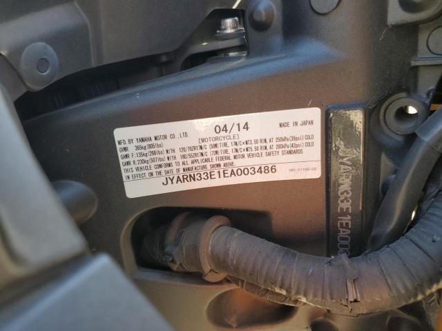 2014 YAMAHA FZ-09 JYARN33E1EA003486