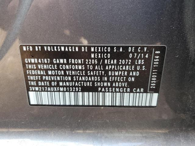 2015 VOLKSWAGEN GOLF - 3VW217AUXFM013292