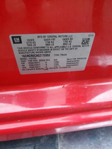 2016 CHEVROLET SILVERADO - 1GCRCREC8GZ172952